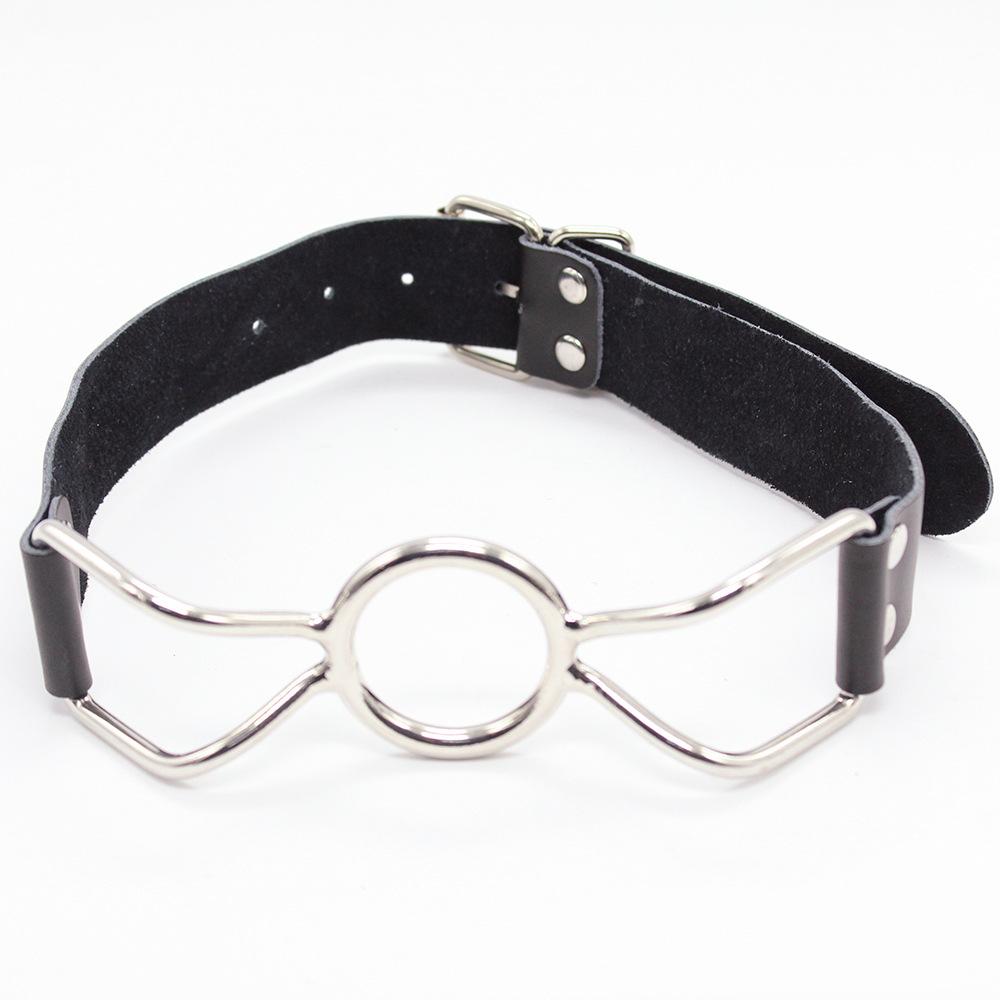 Couple Metal Gag Ball BDSM Bondage Restraints Open Mouth Breathable Sex Ball Harness Strap Gag Sex Toy for Women Accessories