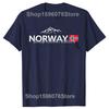 Funny Norway Flag Mountain Outdoor Graphic T-shirts Men Women's Fashion Casual Tshirt 100% Cotton Loose Oversized T Shirt