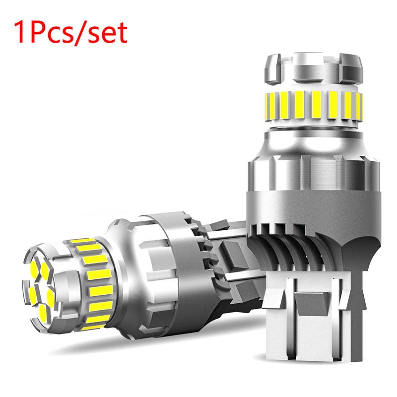 2 stk T20 LED Canbus 7443 W21/5W 7440 W21W LED-pære 6500K Hvit Bil Parkeringslys Posisjonslys DRL Kjørelys 12V