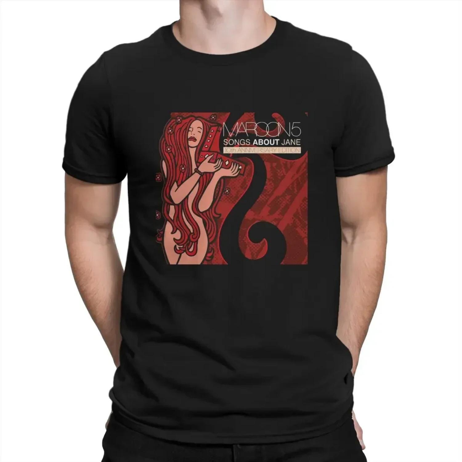 

Men s Songs About Jane Music T Shirt Maroon 5 Band 100% Cotton Tops Novelty Short Sleeve Crewneck Tee Shirt T-Shirt S чёрный