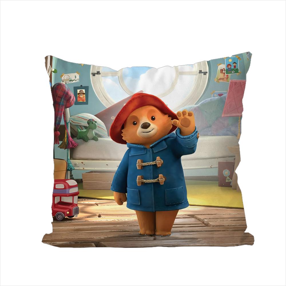 

Paddington Brown Pillow Case For Car Sofa Decorative Home Doublesided Print Plush Square Throw Pillow Cushion Cover 30x30cm