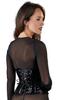 Black Level - Sexy Corsage ohne Bustier mit Reißverschluss Größe S