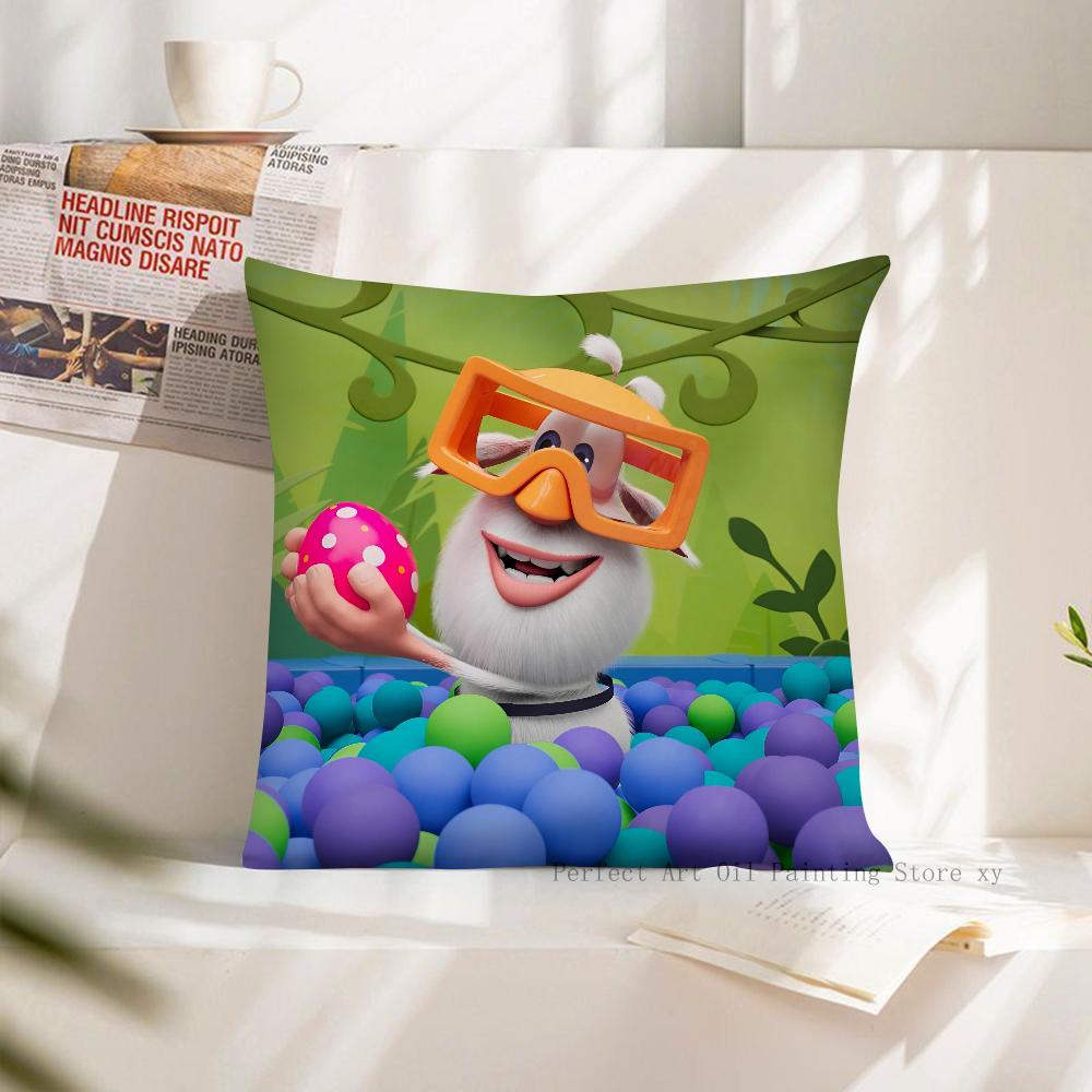 Cartoon Booba Pillow Case Square Pillow Cushion Cover Bedroom Sofa Room Decoration Casual Pillow Cover