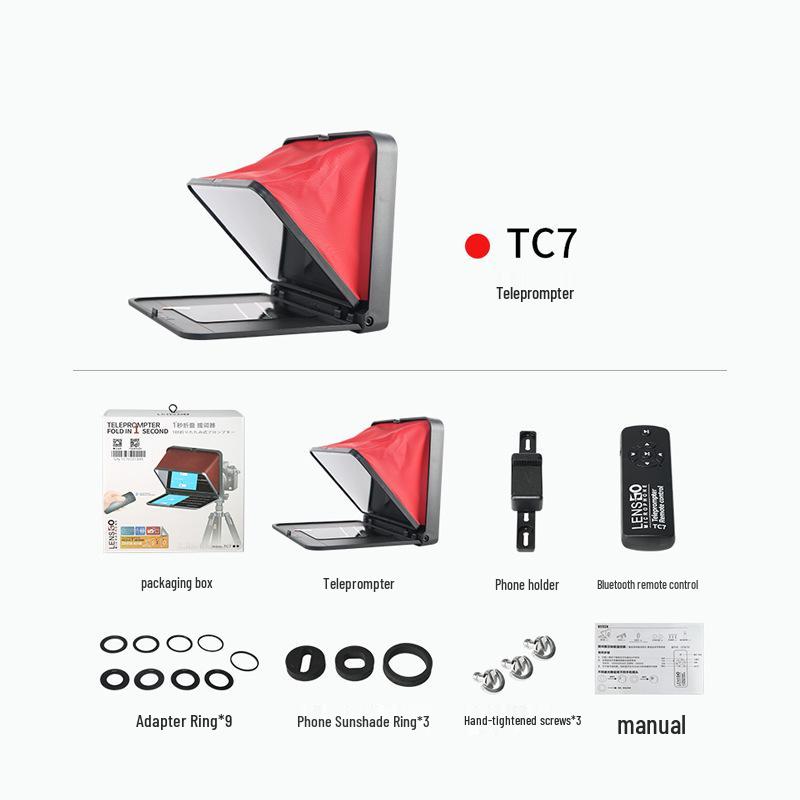 LENSGO TC7 Foldable Teleprompter for Phones
