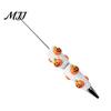 Unique DIY Crafting Supplies Halloween Rhinestone Beadable Pen, Sparkly Cat Pumpkin Ghost Plastic Beaded Cartoon Writing Pens Glitter Black