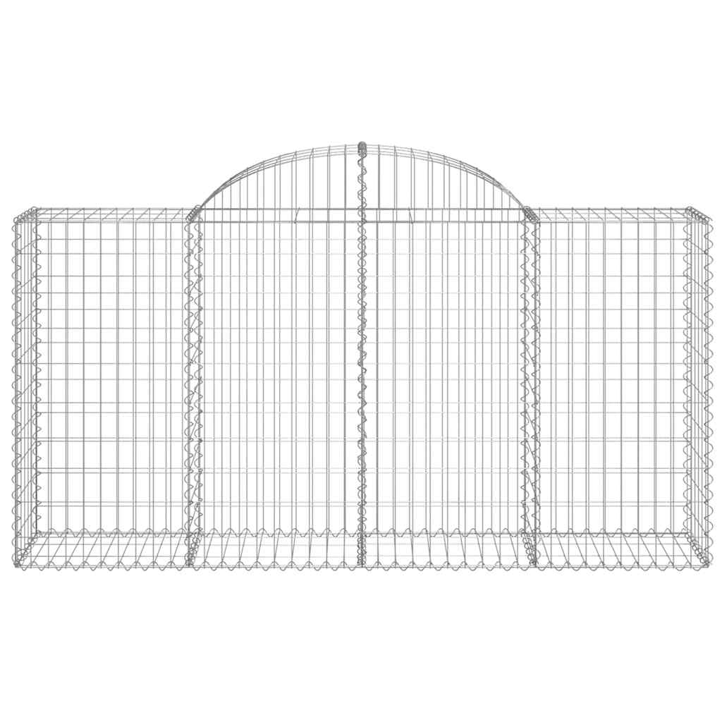 Vidaxl Kosze Gabionowe, 18 Szt, 200X50X100/120Cm, Galwanizowane Żelazo