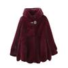 Autumn and winter new women's imitation mink fleece medium and long imitation fur thickened mother's imitation mink fleece women's coat with cotton