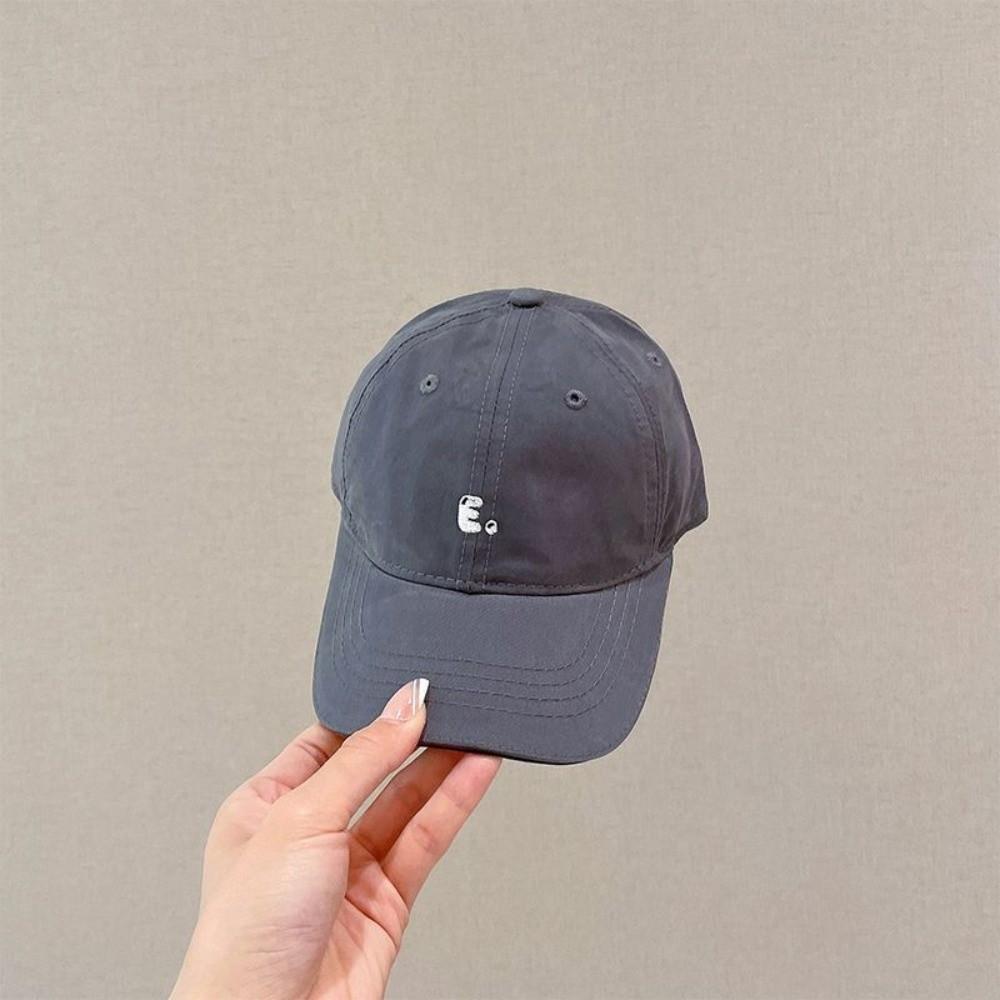 Letter Embroidered Toddler Peaked Cap Solid Color Kids Sun Hats Children Visor Cap Outdoor Travel