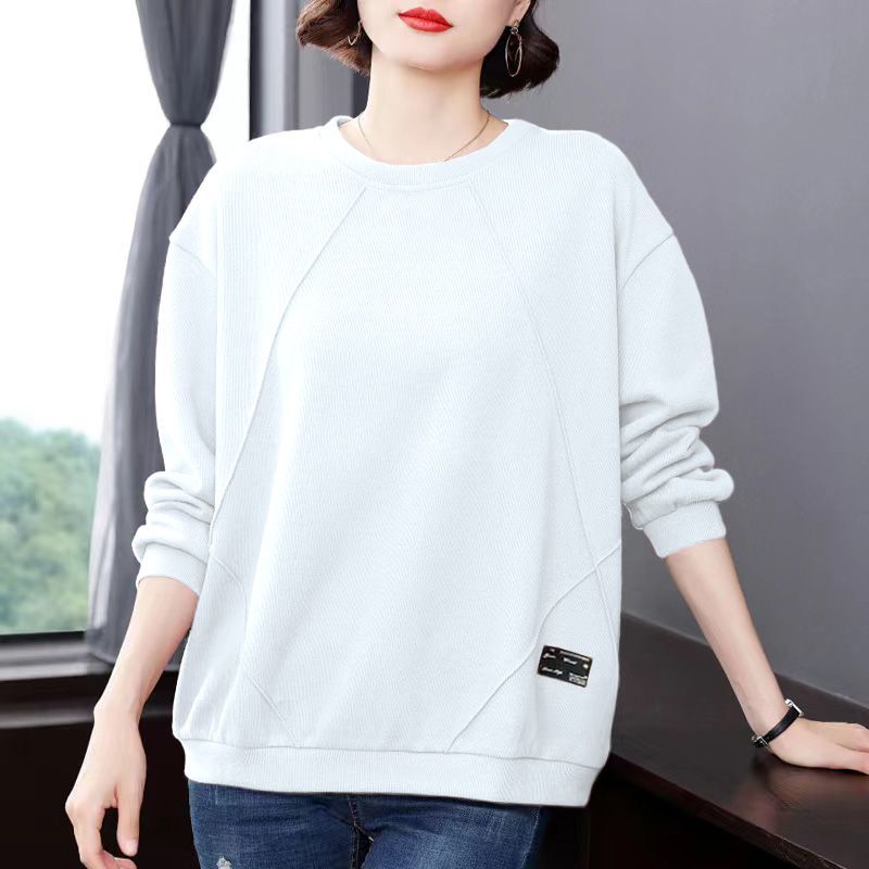 Damen Bedruckter Pullover   Frühling   Rundhals Pullover Mode   Pullover  Locker  Langarm Oberteil