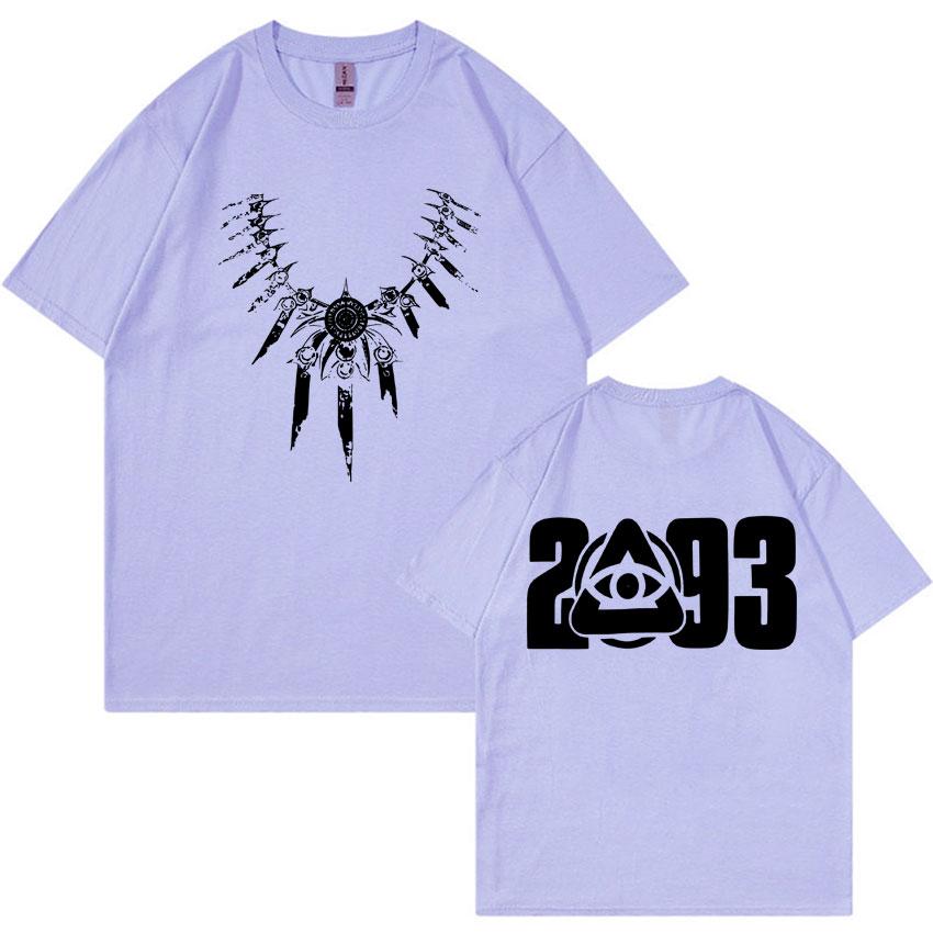 Rapper Yeat 2093 Gothic Tshirt Mens Fashion High Quality Casual Cotton Short Sleeve Summer Oversized Y2K Punk T Shirt Streetwear