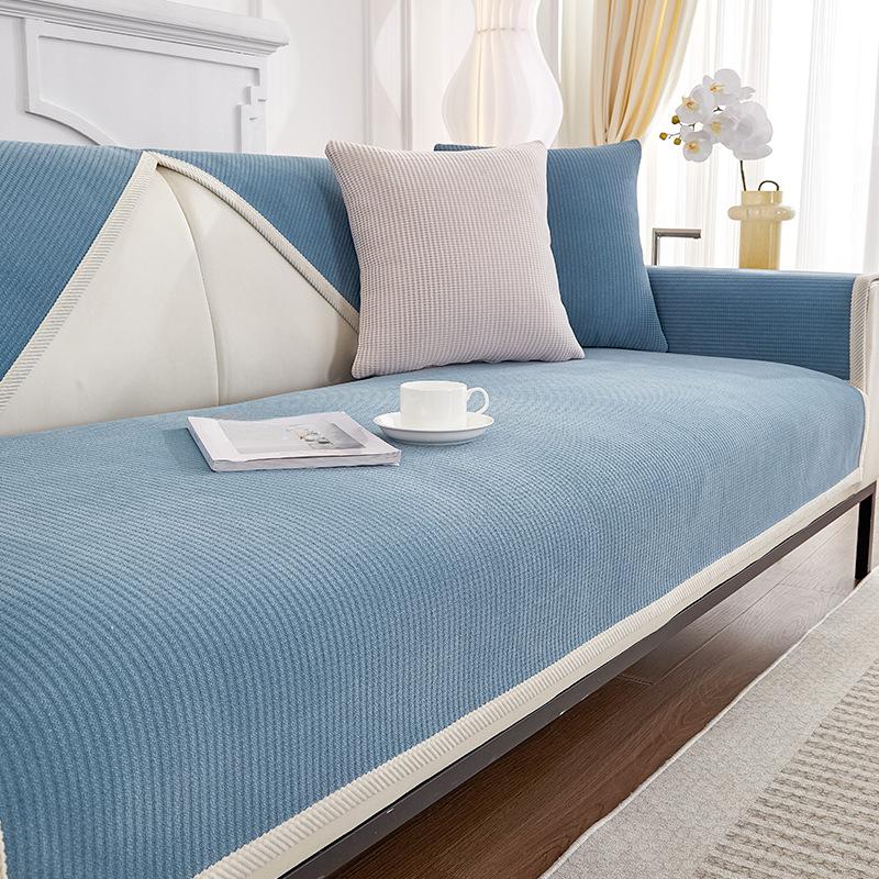 Žinylkový polštář na pohovku Čtyřsezónní univerzální vysoce kvalitní ručník na pohovku Moderní jednoduchý protiskluzový potah na pohovku