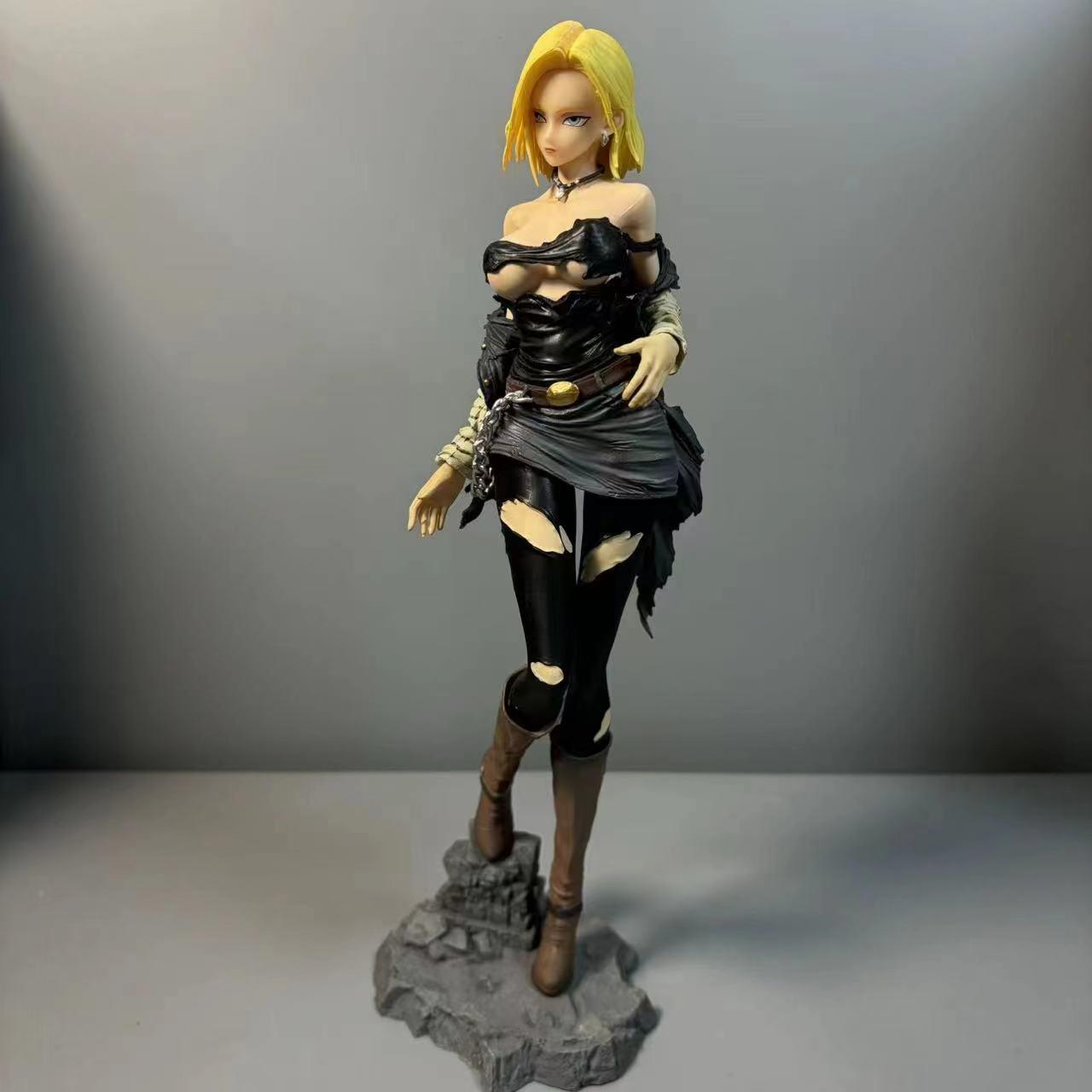 

Аніме Лазурі Фігурки Статуя Гламур Блиск Android 18 Фігурка Модель Колекція ПВХ Подарункові іграшки різнокольоровий