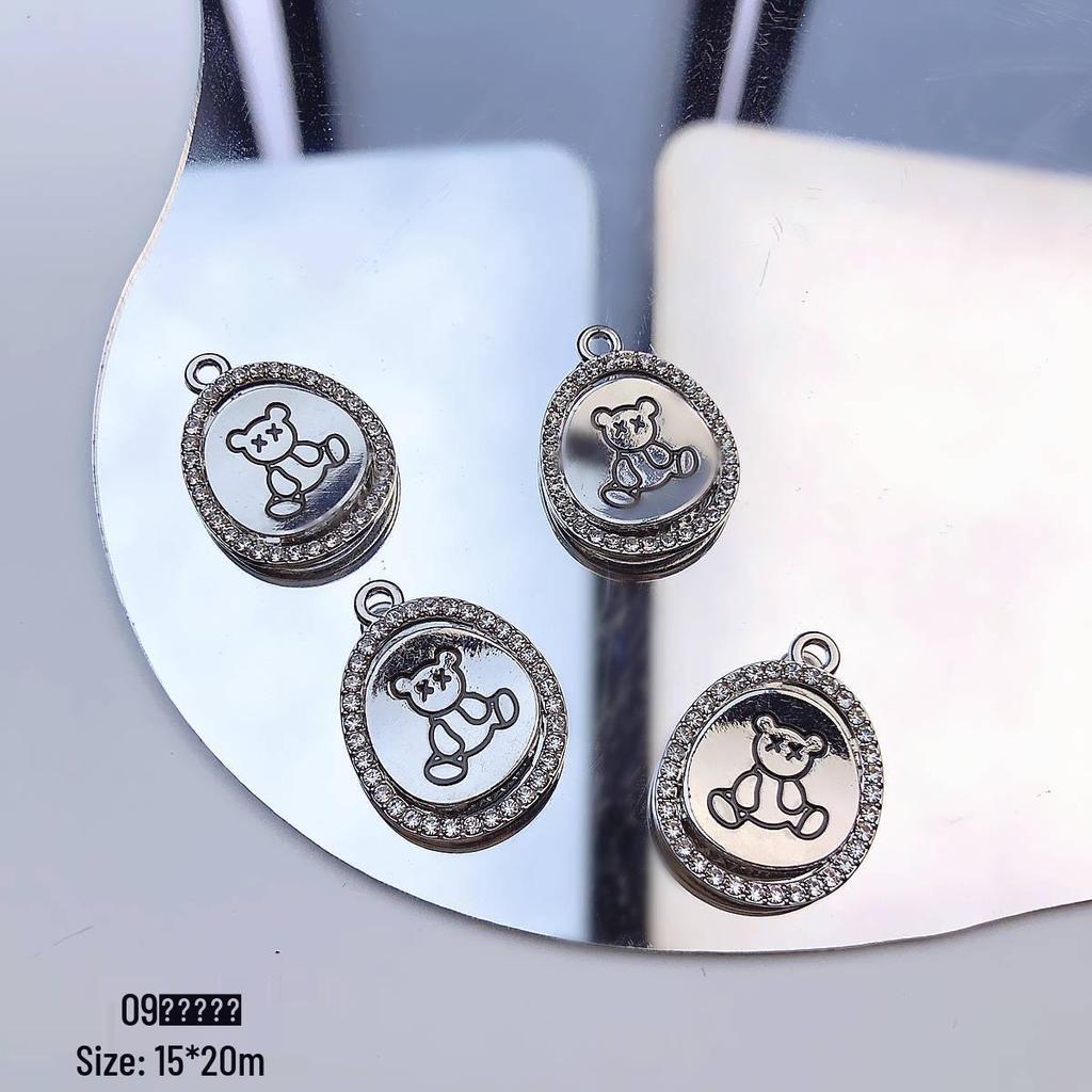 Cherry Moon Alloy Pendant Beaded Necklace & Bracelet DIY Kit