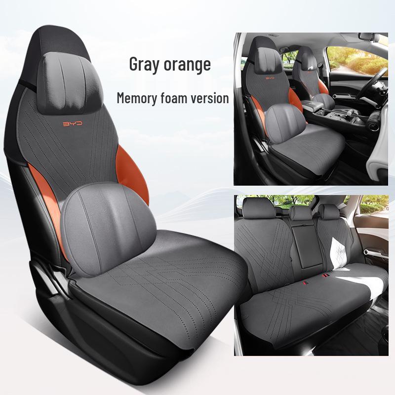 BYD Yuan Plus Honor Edition All-Season Suede Saddle Seat Cushion Cover
