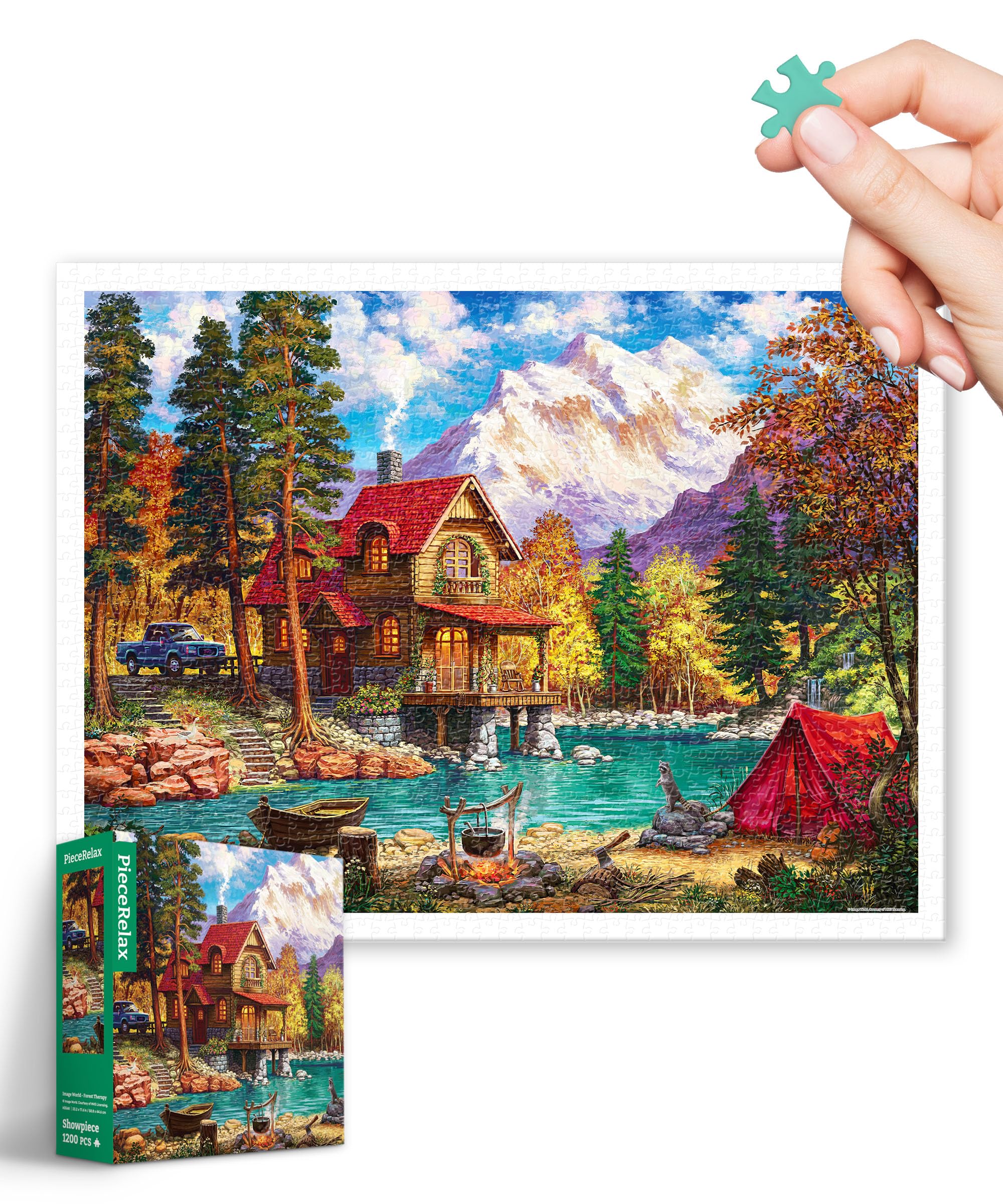 

PieceRelax Plastic Jigsaw Puzzle World Forest for No Broken 1200-Piece Image - Therapy (45x59cm) Adults, Difficult, Pieces, Click-together [H3568]