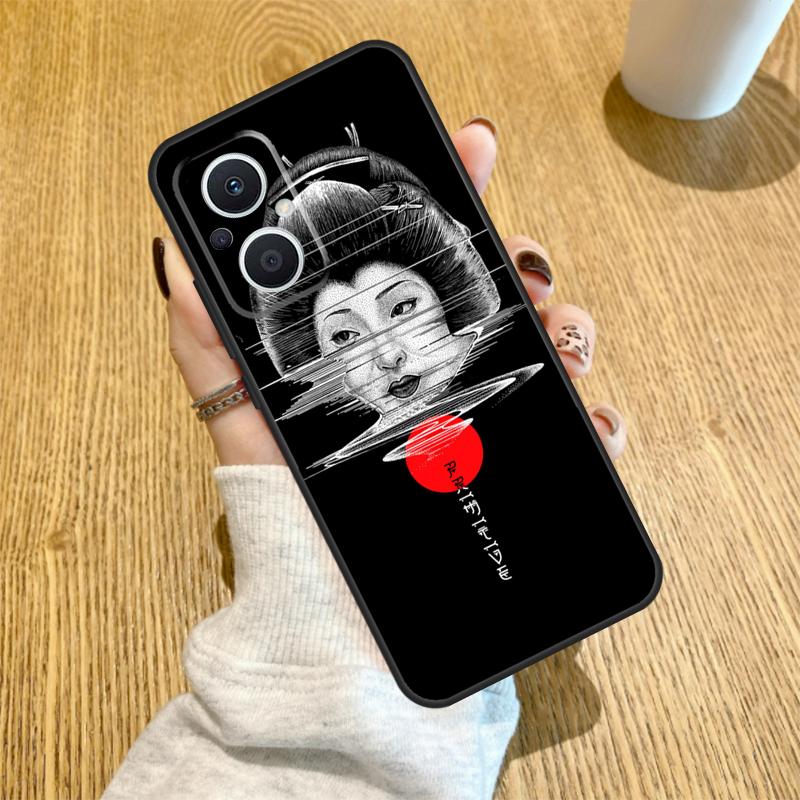 Japanese Geisha Funda For OPPO Reno 7 8 Lite 14 F 13F 12F 11F 13 12 11 10 Pro OPPO Find X9 X8 X6 X5 Pro Case