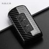 Abs Carbon Fiber Style Car Key Case Cover For Mitsubishi Xpander Outlander Asx Pajero Eclipse Cross Montero Keychain Accessories