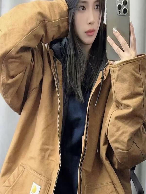 Carhartt J130 Heavyweight Cotton Canvas Hooded Work Jacket