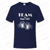 French Beer Graphic Wedding Tops Evg Team Future Groom Man Short Sleeve Tees Boyfriend Single Farewell Bachelor Party Tshirt