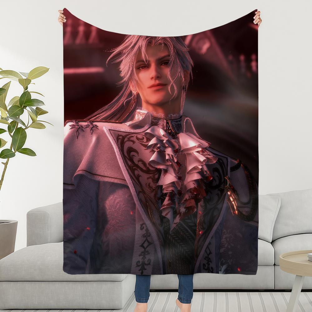 

Blanket Throw Love Super Cosy Demon Plush Deepspace Living Room Sofa Couch And Childish Birthday Silver-Winged Gifts 30x40in