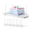 Clear Acrylic Closet Shelf Bookcase Divider Home Use Wardrobe Shelf Bookcase Divider Baffle Commodity Storage