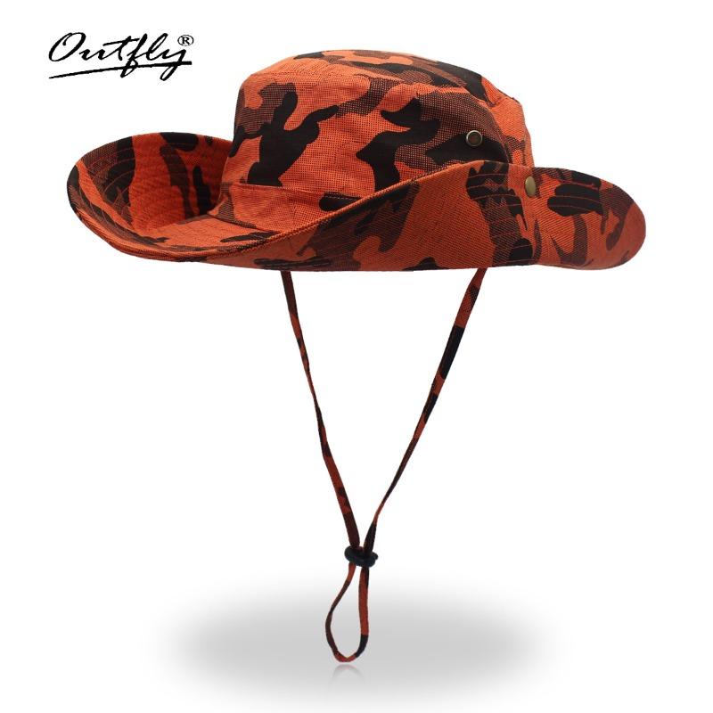 Shade Bucket Hat Men Outdoor Hiking Jungle Sports Camouflage Neck Cotton Fishing Hat