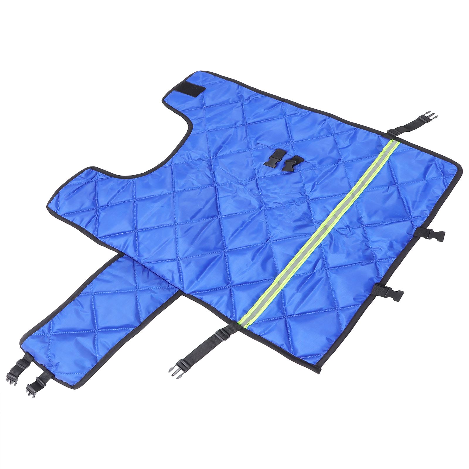 Thickened Calf Vest Warm Fleece Waterproof Ranch Supplies Goat Jacket Winter Horse Care Products Farm Animal Wear Coat синий