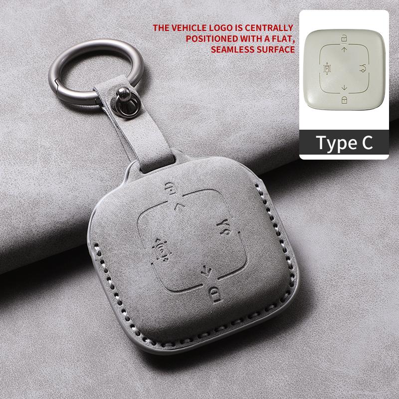 Car Key Case Cover For Zeekr 001 X FR 007 GT 009 Leather Car Remote Key Case Anti-Scratch Protector Shell Decorative Accessories