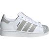 Adidas Minecraft X Superstar J Skeleton Kids Sneakers White Cloud-White Grey-Two JP8082