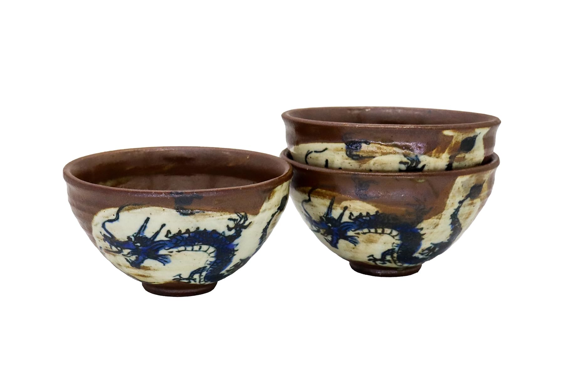 

Дом ремесленника Рисовая миска Рисовая миска Яростный Набор Сделано в Японии Миска, (Диаметр 13см) Дракон, 3,