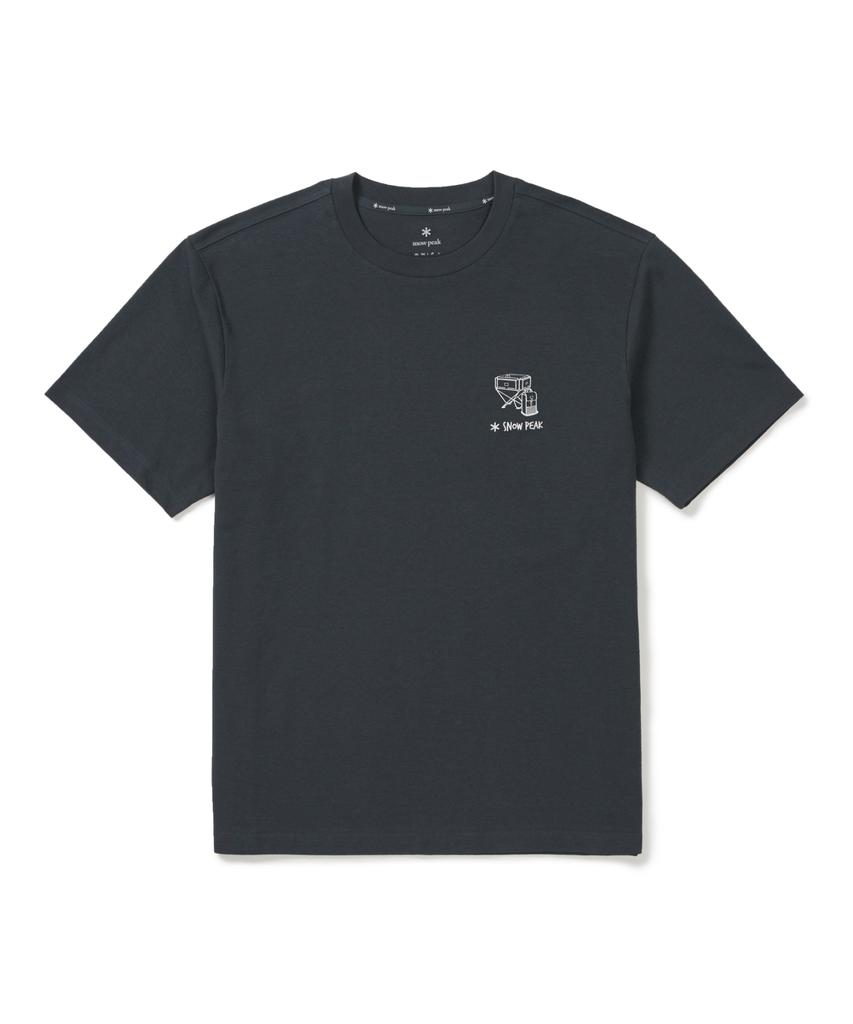 SNOWPEAK APPAREL Sorona Gear Short Sleeve T-Shirt (S26Mufts06) Vintage Blue