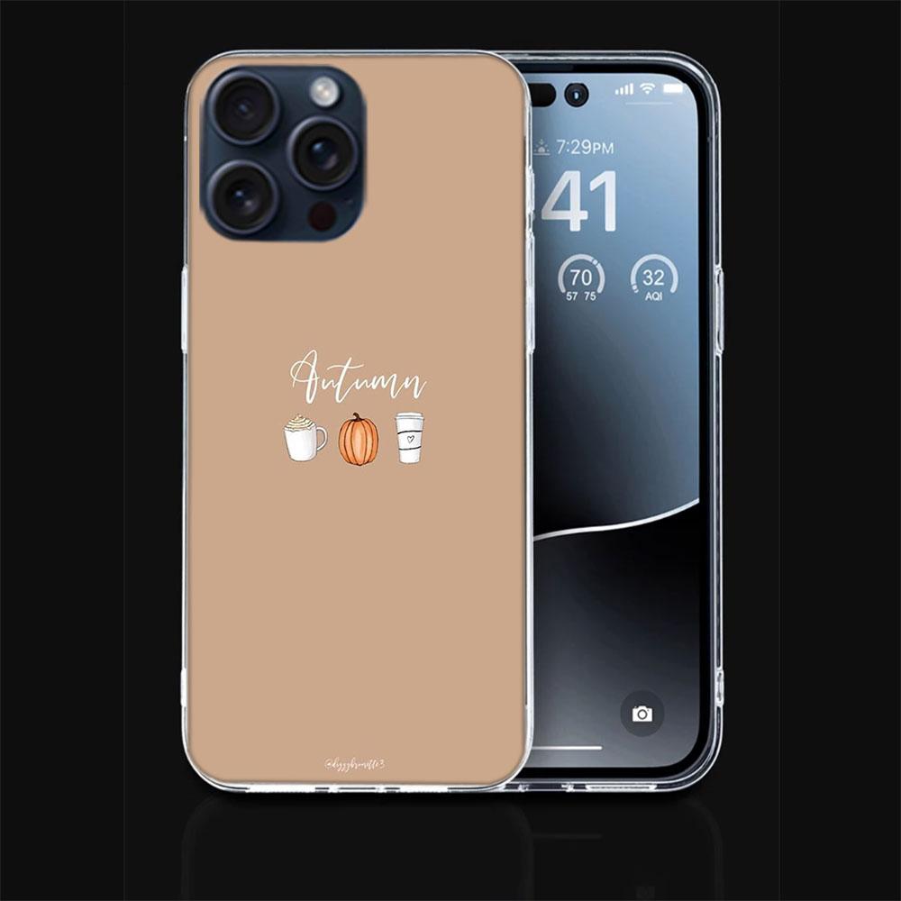Pumpkin Happy Fall Capa Phone Case For Iphone 17 Air 16 Pro Max 15 12 Pro 14 Plus 17E 16E 11 13 Mini Cover Cases Fundas Cell Cle