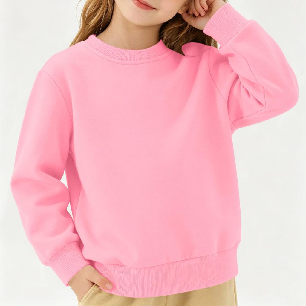Boys Girls Long Sleeve T-Shirt Color Cotton Undershirts for Toddlers Kids Casual Comfort