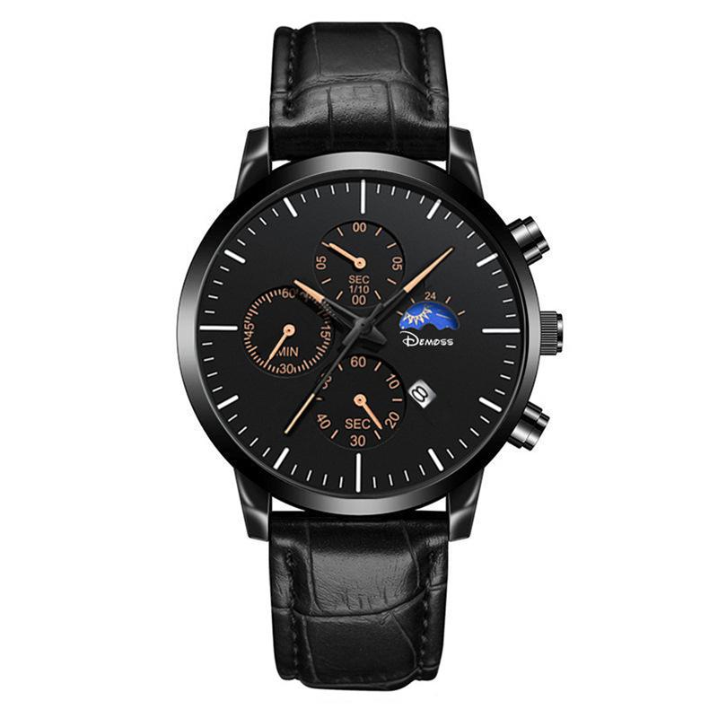 Men'S Calendar Casual Fashion Trend Sports Men'S Belt Watch Business Quartz Watch