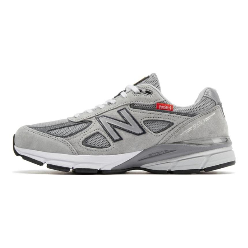 New Balance 990v4 Made In Usa 'Red Label Grey' Sneakers M990VS4