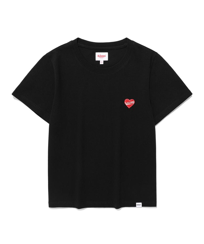 Kimseupeulesikoteunmakes (Unisex) Kims Heart Symbol Tee Black