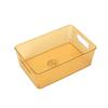 Transparent PET Storage Box for Refrigerator & Desktop Organizing: Ideal for Stationery, Books, Cosmetics, and More.