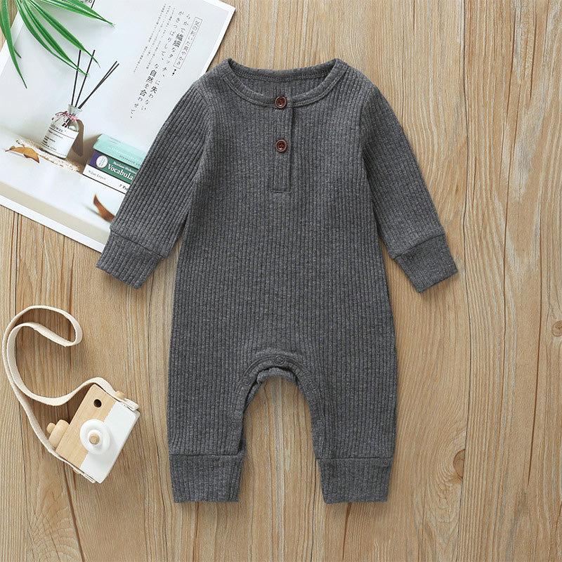 Fall Jumpsuit Newborn Baby Cotton Boys Girls Jumpsuit Tracksuit Overalls Long Sleeve Baby Newborn Clothes