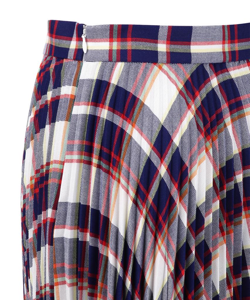 BROOKS BROTHERS Check Pleated Skirt (Multi) (Bbkzwm68317Es)