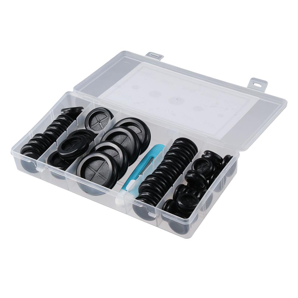 

Боковое сверлильное отверстие Круглый резиновый втулка Ассортиментный комплект Заглушки для отверстий брандмауэра 1-1 / 2 дюйма 1 дюйм 7/8 дюйма 13/16 дюйма 5/8 дюйма