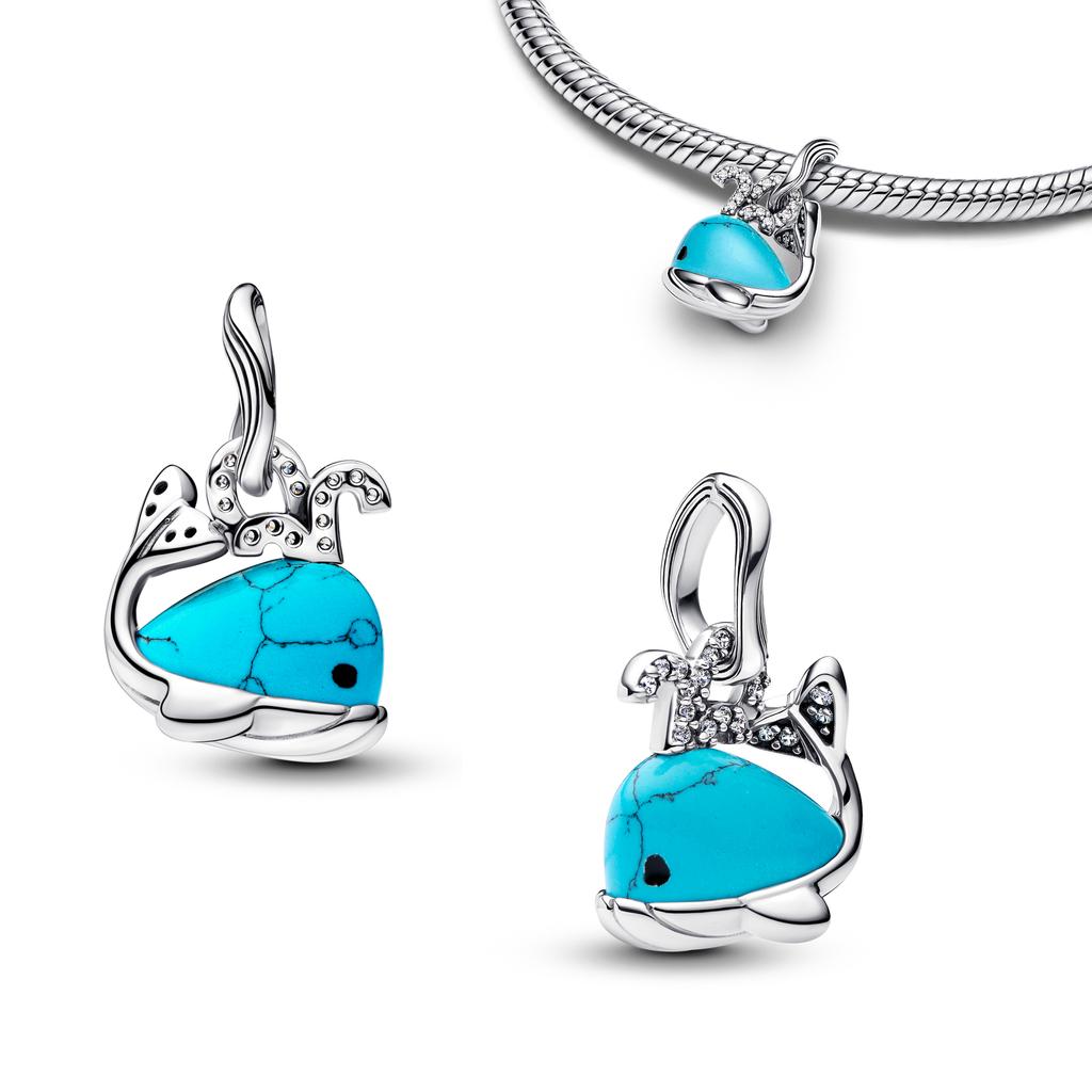 New Ocean Series 925 Silver Conch Shell Pendant Beads for DIY Bracelet Women Fashion Jewelry Gift