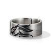 Adjustable Open Ring Men Women Vintage Rabbit Motif Plated Geometric Band Retro Stylish Jewelry