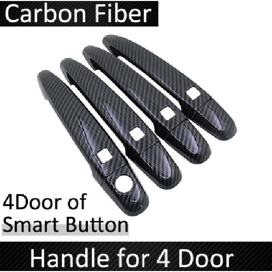 Black Carbon Fiber for Toyota Alphard Vellfire AH20 2008 2009 2010 2011 2012 2014 2015 Door Handle Cover Sticker Car