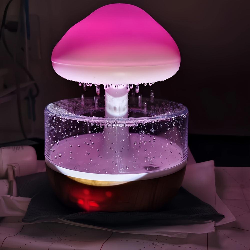 Zvlhčovač vzduchu ve tvaru dešťového mraku a aroma difuzér s nastavitelnými LED světly měnícími barvu, tichý provoz napájený USB, pro ložnici, kancelář, obývací pokoj