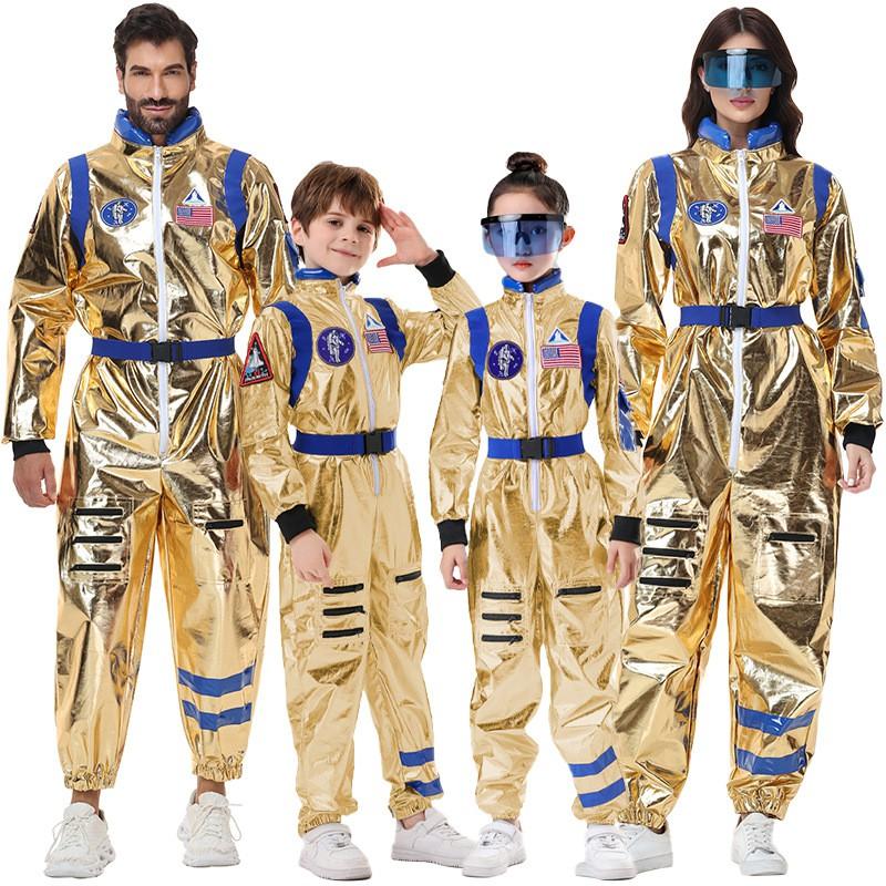 Halloween Astronauten Kostüm Anzug Erwachsene Kinder Bühne Party Rollenspiel Familien Partnerlook Outfit