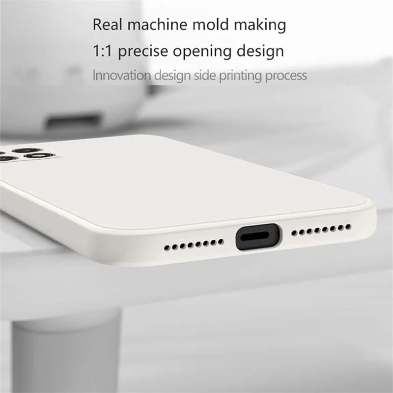 For Samsung A22 Galaxy A21S A31 A41 A51 A71 Bumper Cases Soft Protection Back Cover Fashion Shockproof Liquid Silicone Case