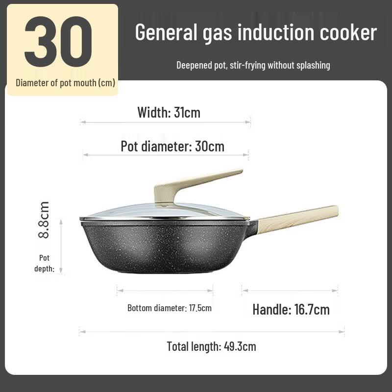 COOKER KING Obsidian Maifan Stone Non-Stick All-Purpose Pot