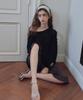 CITTA Essential Boat Neck Knit_Ctk267(Black)