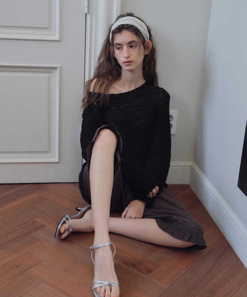 CITTA Essential Boat Neck Knit_Ctk267(Black)