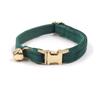 Cat Collar With Solid Color And Bell Decoration For Indoor And Outdoor Use